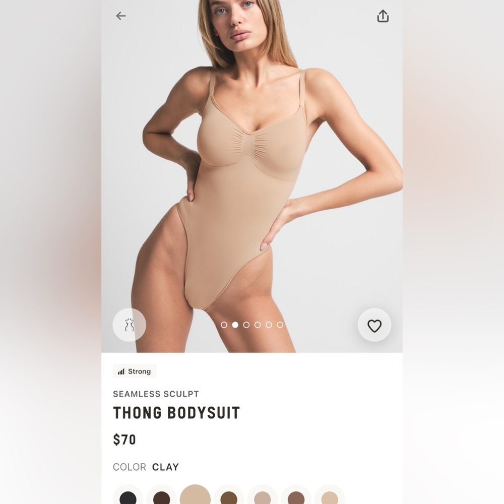 Skims seamless sculpt thong bodysuit